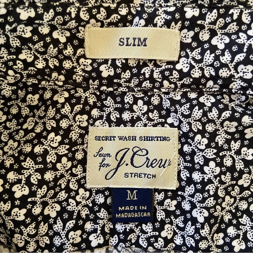 J.Crew Men's Slim Cotton-Stretch Secret Wash Shirt Size Medium NWT